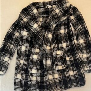 Black and White Plaid Jacket
